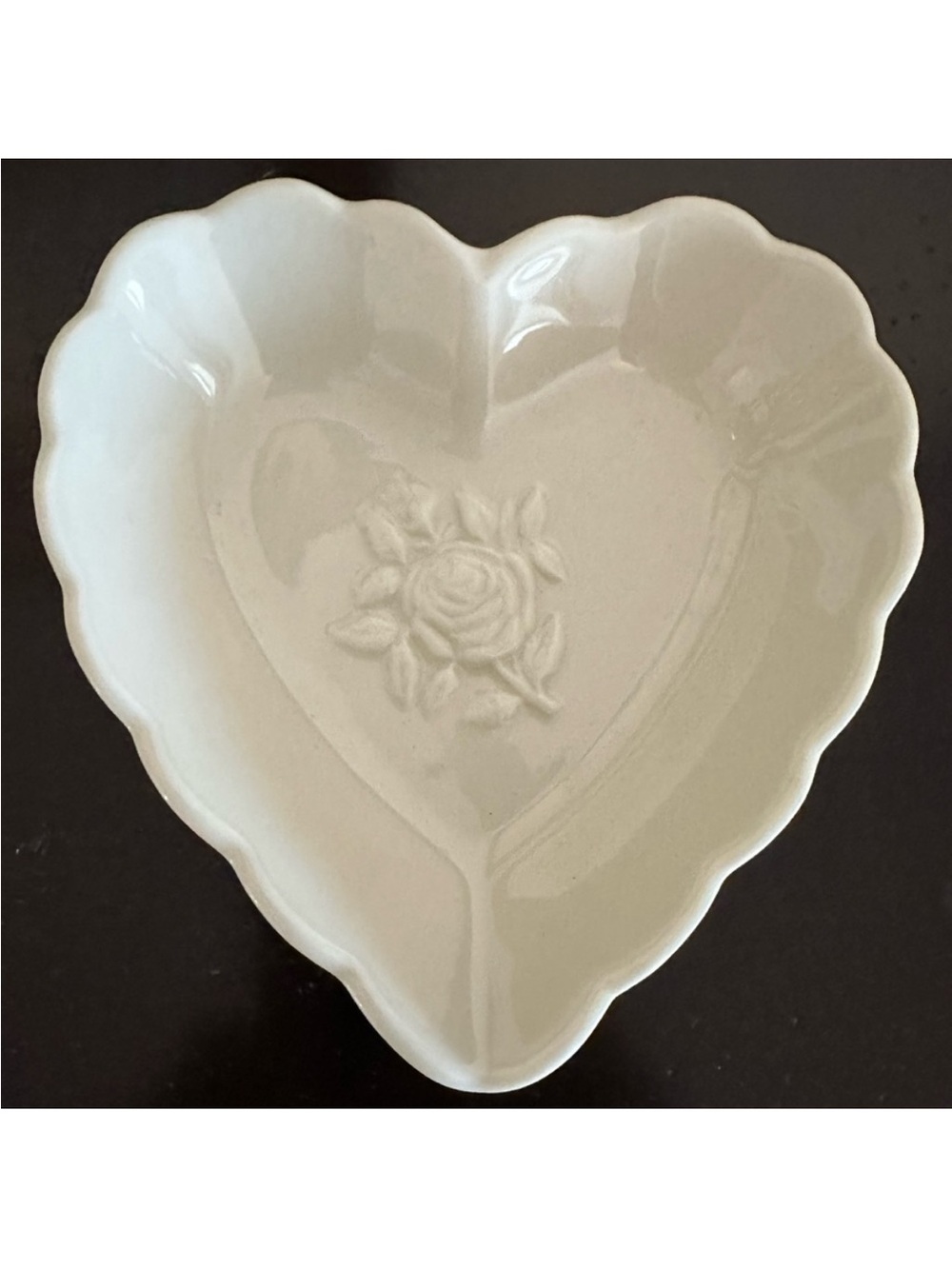 Lenox Heart-Shaped Ceramic Serving Dish - Cream